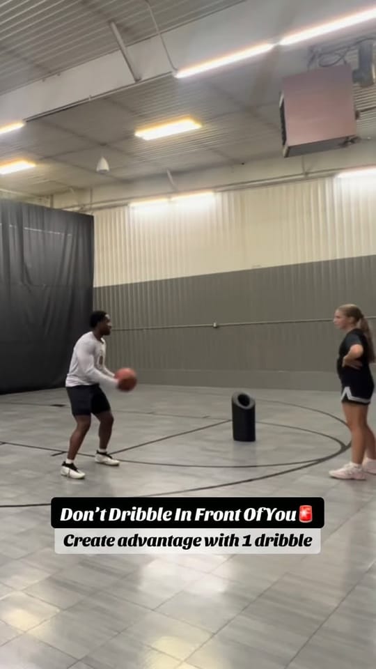 Reel: don't dribble in front of you